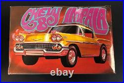 Vintage AMT 1958 58Chevy Impala 1/25 Scale 1969 Model Car Kit RARE