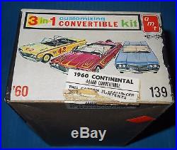 Vintage AMT 1960 Continental Convertible #44460 1/25 Scale-Model Car Swap Meet