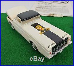 Vintage AMT 1960 Ford F-100 Pickup Model Kit Custom Built WithCar Trailer Rare