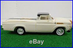 Vintage AMT 1960 Ford F-100 Pickup Model Kit Custom Built WithCar Trailer Rare