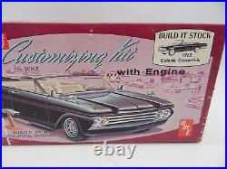 Vintage AMT 1962 Ford Galaxie Convertible 3 in 1 Customizing 125 Model Kit K112