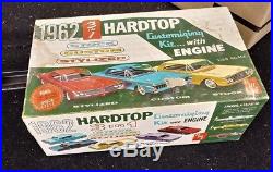 Vintage AMT 1962 PONTIAC BONNEVILLE CUSTOMIZING MODEL KIT 1/25 With BOX, SCREWS