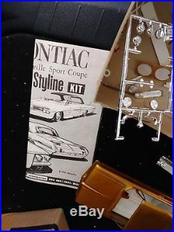 Vintage AMT 1962 PONTIAC BONNEVILLE CUSTOMIZING MODEL KIT 1/25 With BOX, SCREWS