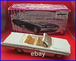 Vintage AMT 1962 Pontiac Convertible 3 in 1 Model Kit Partially Assembled K612 +