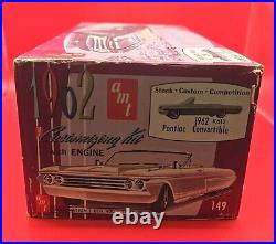 Vintage AMT 1962 Pontiac Convertible 3 in 1 Model Kit Partially Assembled K612 +