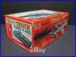 Vintage AMT 1963 Ford F-100 Pick-up Truck Kit Mint Unbuilt Condition! 08-133