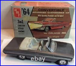 Vintage AMT 1964 Ford Galaxie 500XL Conv Kit 1/25th Built With Box 6114-200