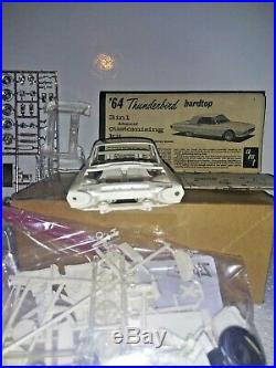 Vintage AMT 1964 Ford Thunderbird Hardtop Model Kit AMT Opened