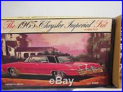 Vintage AMT 1965 Chrysler Imperial Rare Model with Parts & Box Unsure if Complete