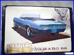 Vintage AMT 1968 Camaro SS 1/25 Very Rare Customizing Model Kit Number 6618-200