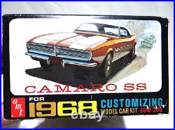 Vintage AMT 1968 Camaro SS 1/25 Very Rare Customizing Model Kit Number 6618-200