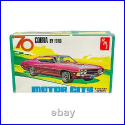 Vintage AMT 1970 Ford Cobra Motor City 1/25 Model Car Kit Rare X854 100