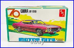 Vintage AMT 1970 Ford Cobra Motor City 1/25 Model Car Kit Rare X854 100