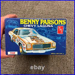 Vintage AMT 1973 CHEVY LAGUNA BENNY PARSONS MODEL KIT Sealed Inside NASCAR