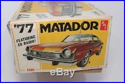 Vintage AMT 1977 AMC Matador 125 Model Car Kit Complete Open Box Sealed Bag