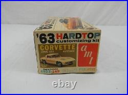 Vintage AMT 1/25 1963 Corvette Stingray 3'n1 Customizing Kit #6923-149 Read