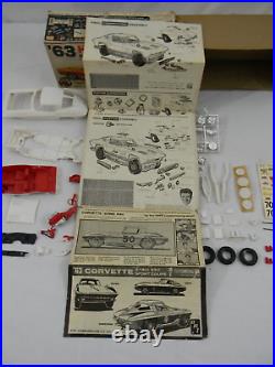 Vintage AMT 1/25 1963 Corvette Stingray 3'n1 Customizing Kit #6923-149 Read