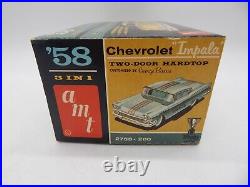 Vintage AMT 58 Chevrolet Impala Hardtop Trophy Series 125 Model Kit 2758-200