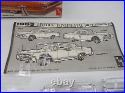 Vintage AMT 63 Lincoln Continental Hardtop Customizing 125 Model Kit 6423-149