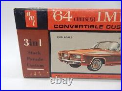 Vintage AMT 64 Chrysler Imperial Convertible Customizing 125 Model Kit 6814-150