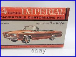 Vintage AMT 64 Chrysler Imperial Convertible Customizing 125 Model Kit 6814-150
