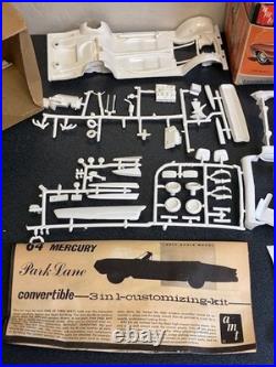Vintage AMT 64 Mercury Park Lane Convertible Customizing 125 Model Kit 6314-150
