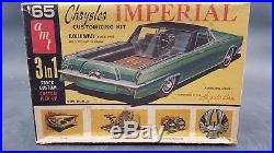 Vintage AMT 6815 1965 Chrysler Imperial Convertible Model Car Mountain 1/25