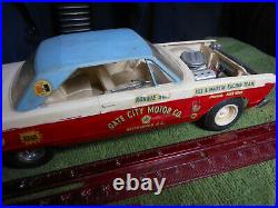 Vintage AMT/MPC, 125, Built Rare, 66 Plymouth Fury, Drag Car, Sox N Martin, Nice