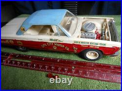 Vintage AMT/MPC, 125, Built Rare, 66 Plymouth Fury, Drag Car, Sox N Martin, Nice