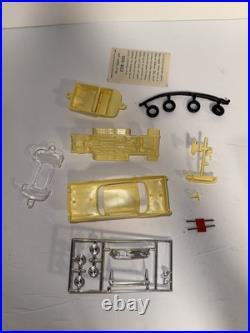 Vintage AMT Mini Kit'57 Yellow Chevy Hardtop Model Car Kit 143 Plastic NOS