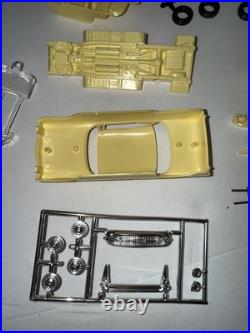 Vintage AMT Mini Kit'57 Yellow Chevy Hardtop Model Car Kit 143 Plastic NOS