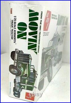 Vintage AMT Movin' On Kenworth Truck Tractor 1/25 Scale Plastic Model Kit 1979