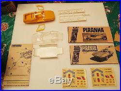 Vintage AMT PIRANHA Street & Strip and Man From Uncle Model Kits Funny Car RARE