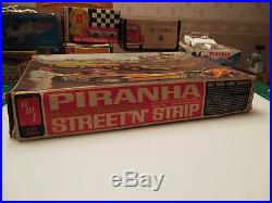 Vintage AMT PIRANHA Street & Strip and Man From Uncle Model Kits Funny Car RARE