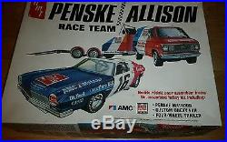 Vintage AMT Penske Allison Race Team 125 Scale Model Kit Bags sealed read descr