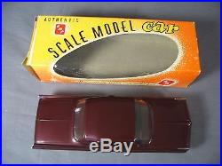 Vintage AMT Pontiac Bonneville 2D HT Friction Model Car Mint w Window Box
