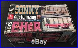 Vintage AMT SONNY & CHER His Hers GEORGE BARRIS Mustang 125 Model Kit 907-170