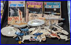 Vintage AMT Star Trek Model Kit Parts & Boxes Lot