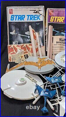 Vintage AMT Star Trek Model Kit Parts & Boxes Lot