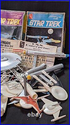 Vintage AMT Star Trek Model Kit Parts & Boxes Lot