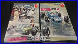 Vintage AMT #T417 Brabham lll & Matra ll Cosworth Formula 124 Double Model Kit