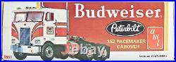 Vintage AMT USA 1/25 Model Kit Budweiser Peterbilt 352 Pacemaker Cabover Truck
