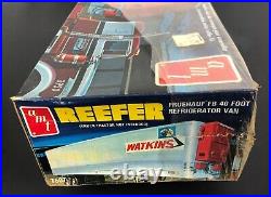 Vintage AMT Watkins Reefer Refrigerator Trailer 1/25 Scale 1971 Model SEALED