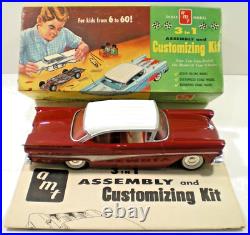 Vintage Amt 1958 Ford Hardtop 3 In 1 Kit 1/25 Scale Model Car Built Stock #3fkht