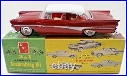 Vintage Amt 1958 Ford Hardtop 3 In 1 Kit 1/25 Scale Model Car Built Stock #3fkht