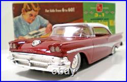 Vintage Amt 1958 Ford Hardtop 3 In 1 Kit 1/25 Scale Model Car Built Stock #3fkht