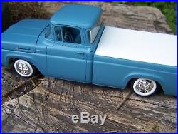 Vintage Amt 1960 Ford F-100 Assembled Kit Truck Trailer Box And Instructions