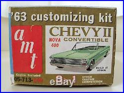 Vintage Amt (1963)'63 Chevy II / Nova 400 Convertible Model Kit (complete)