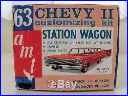 Vintage Amt (1963)'63 Chevy II / Nova Station Wagon Model Kit (complete)