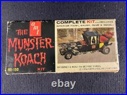 Vintage Amt 1964 Kayro-vue Munsters Koach Model Kit 1/25th Scale. George Barris